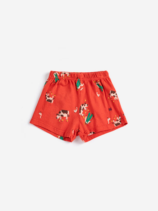 Bobo Choses Shorts Farm Adventure Rød