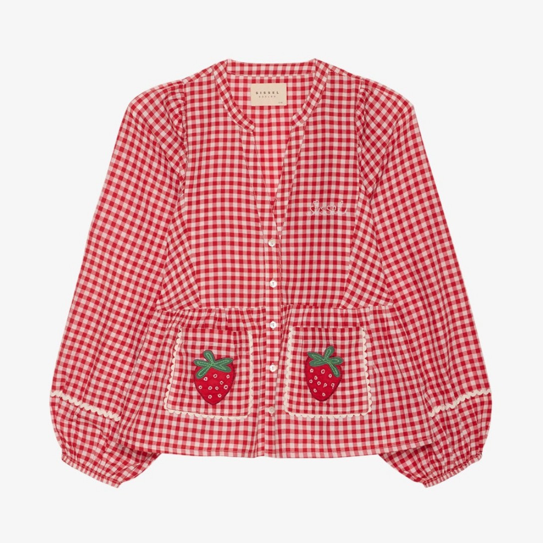 Sissel Edelbo Bobbie Top red Checks