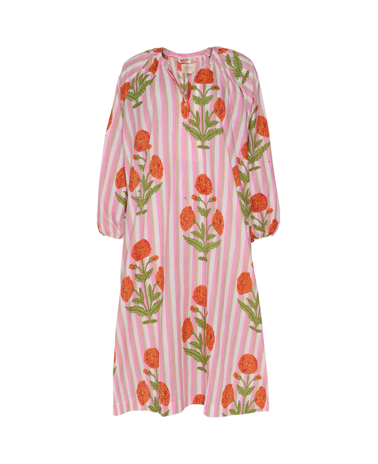 Sissel Edelbo Lara Organic Cotton Dress Onesize Blush Mandarin VOKSEN
