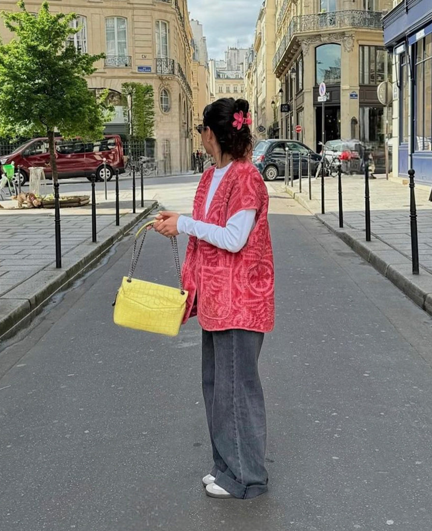 Sissel Edelbo Vest Vida Pink Blanket Wear Onesize