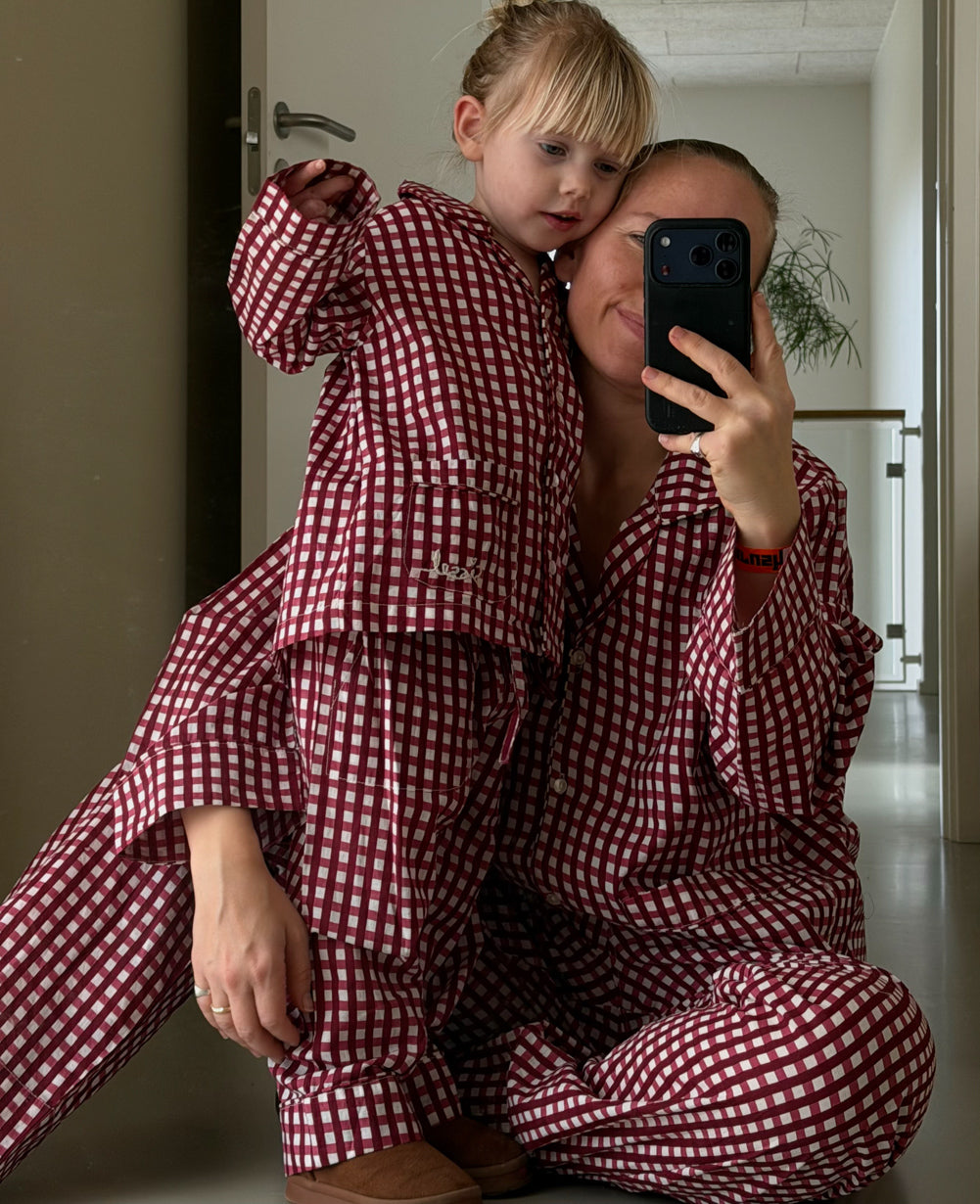 Sissel Mini Pyjamas Sæt Nuit Berry Hedge