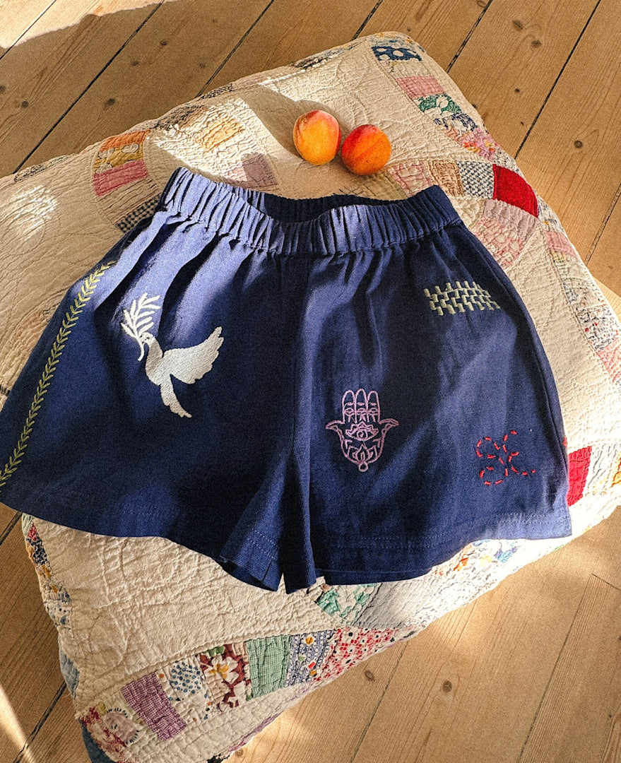 Sissel Mini Shorts Elisa Organic Cotton Ultramarine Blue