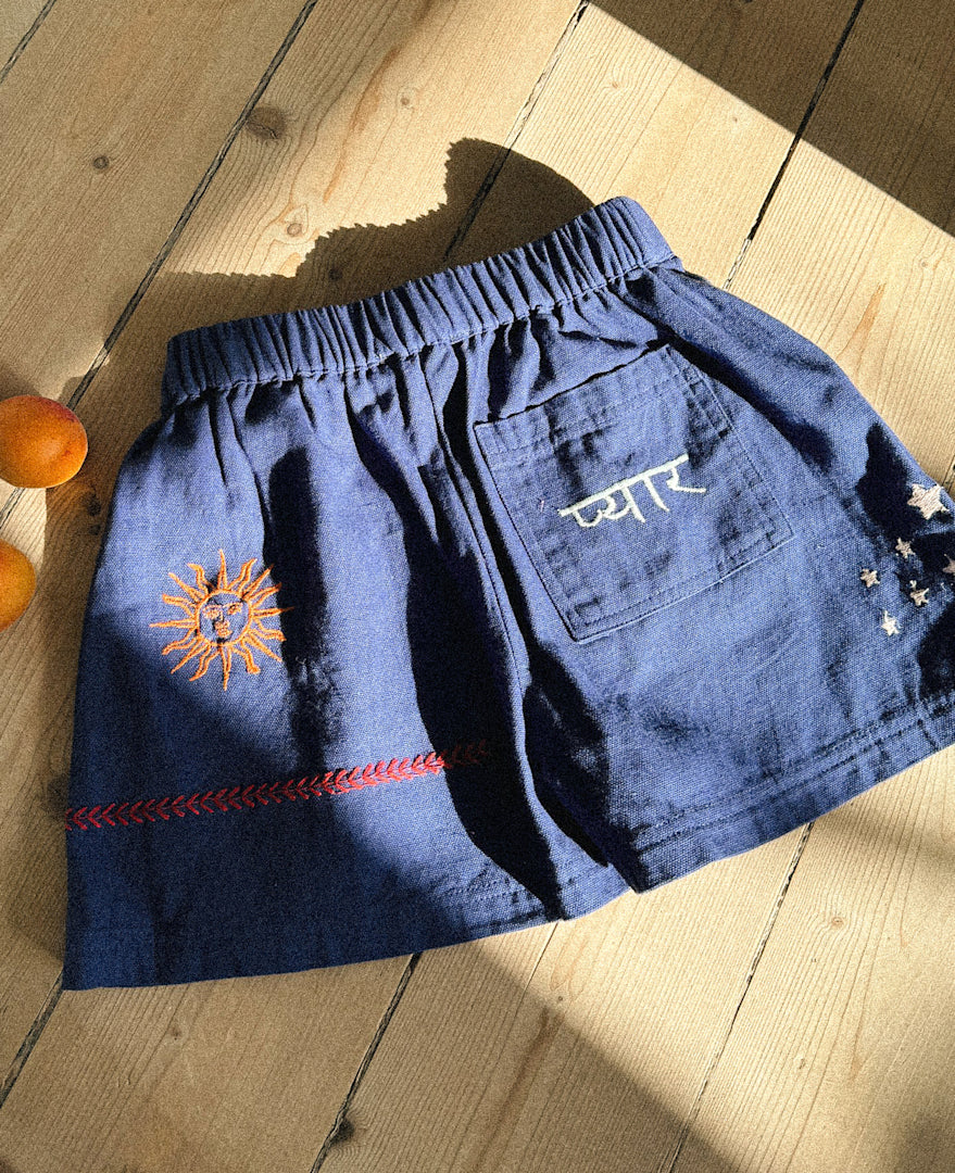 Sissel Mini Shorts Elisa Organic Cotton Ultramarine Blue