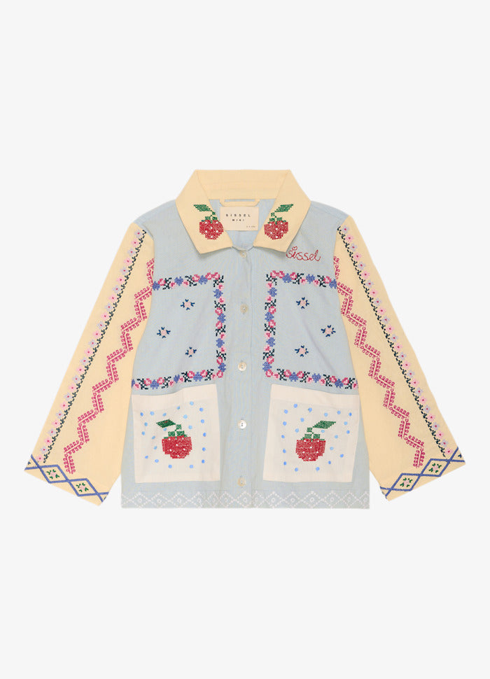 Sissel Edelbo Louise Skjortejakke Baby Blue