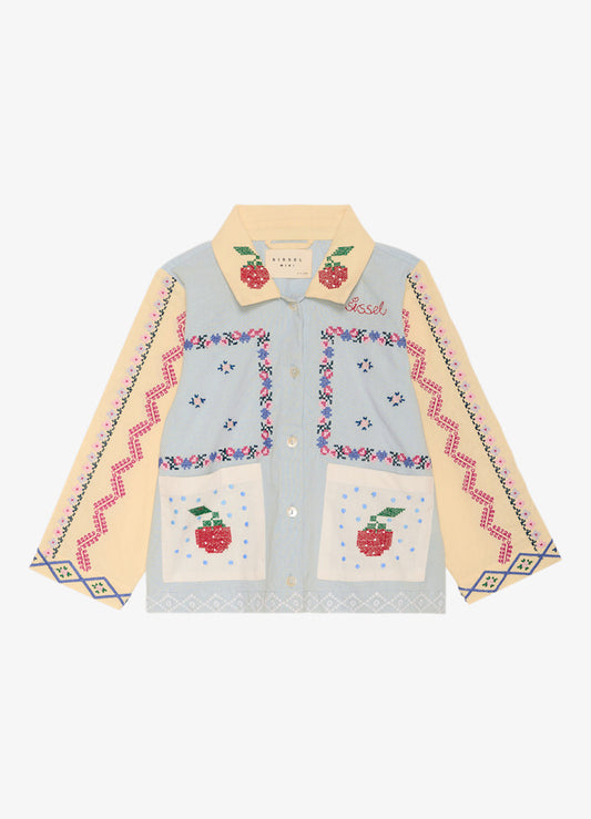 Sissel Edelbo Louise Skjortejakke Baby Blue