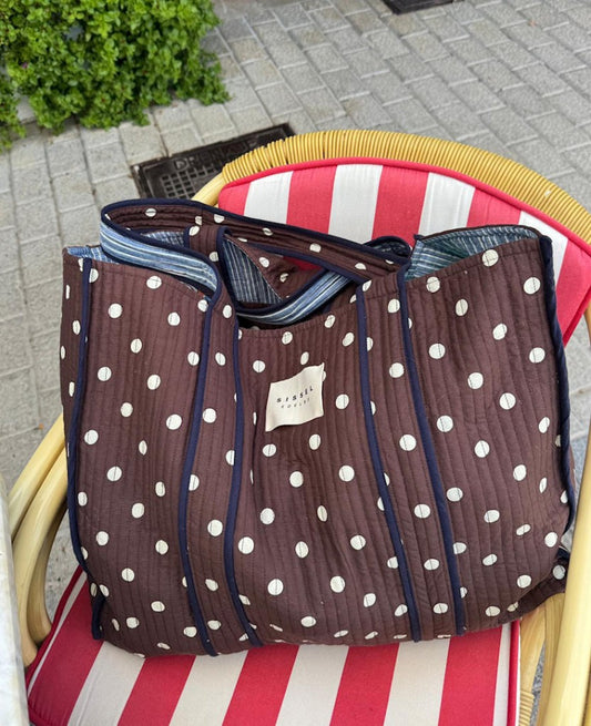 Sissel Edelbo Pricilla Bag Dot Brown Organic Cotton