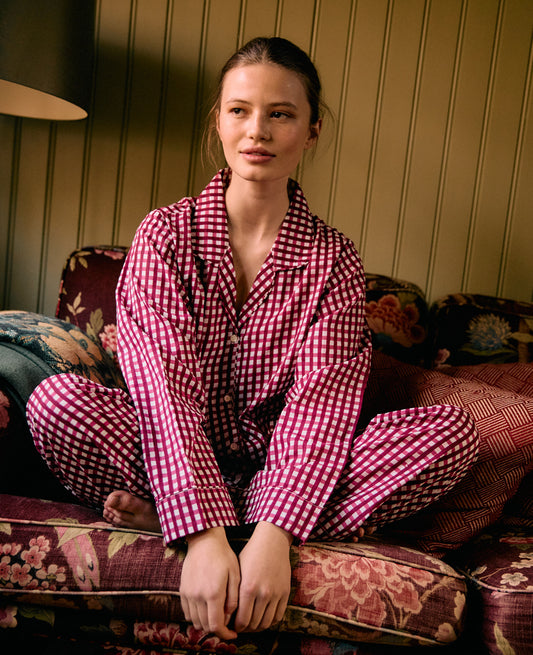 Sissel Edelbo Pyjamas Sæt Nuit  Berry Hedge