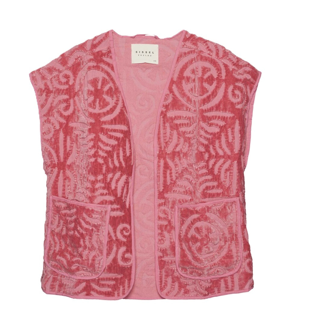 Sissel Edelbo Vest Vida Pink Blanket Wear Onesize