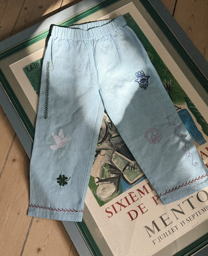 Sissel Edelboe Oda Mini Pants Blue Bell