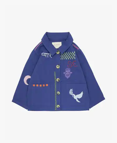 Sissel Mini Jakke My Organic Cotton Ultramarine Blue