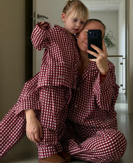 Sissel Mini Pyjamas Sæt Nuit Berry Hedge