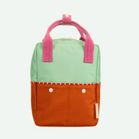 Sticky Lemon Rygtaske Lille Better Together Colourblocking Towel Green Gravel Orange