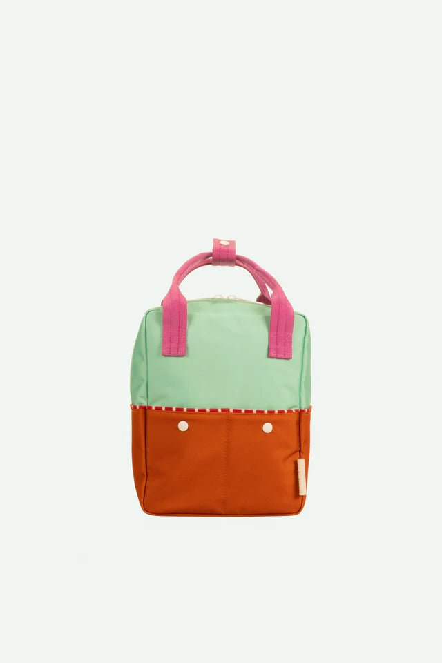 Sticky Lemon Rygtaske Lille Better Together Colourblocking Towel Green Gravel Orange
