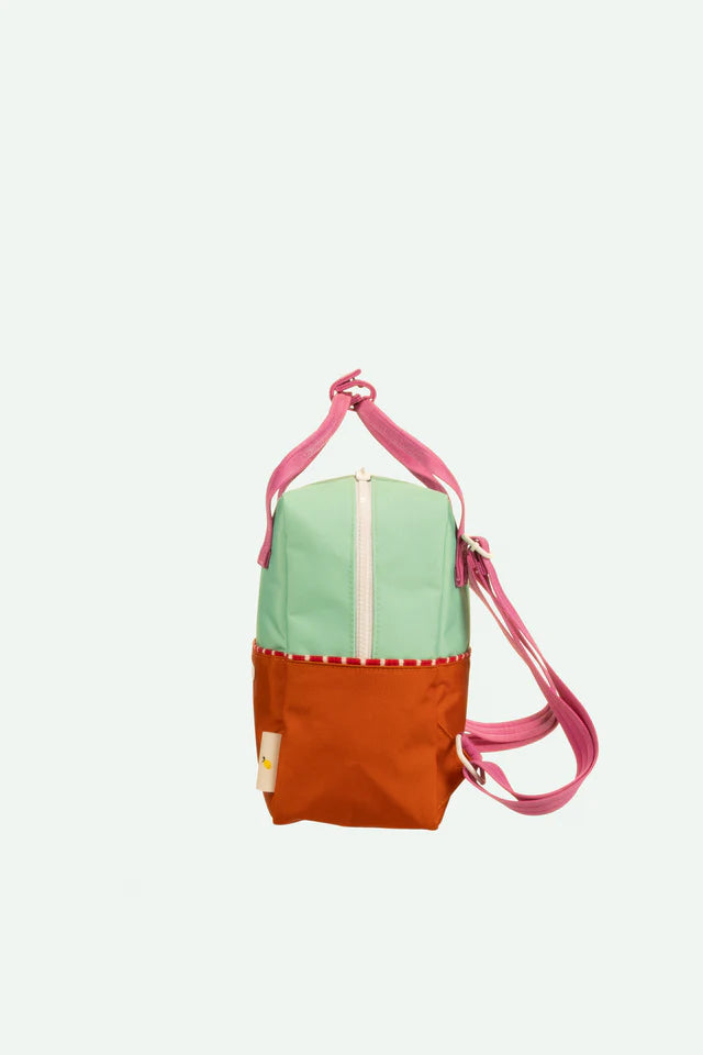 Sticky Lemon Rygtaske Lille Better Together Colourblocking Towel Green Gravel Orange