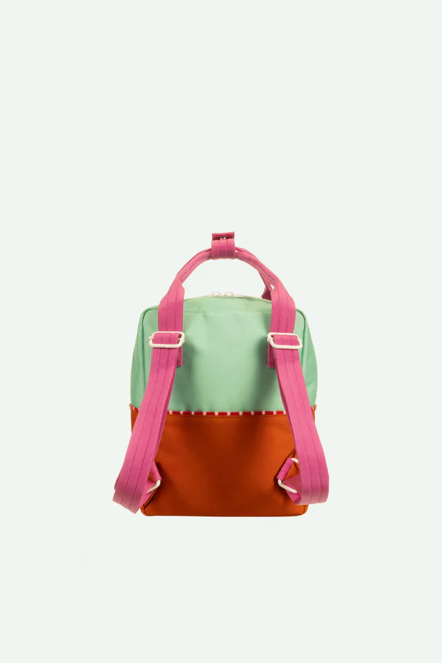 Sticky Lemon Rygtaske Lille Better Together Colourblocking Towel Green Gravel Orange