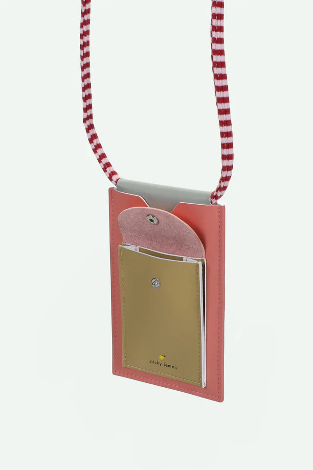 Sticky Lemon Taske Telefon Coral Pink Rød Grøn