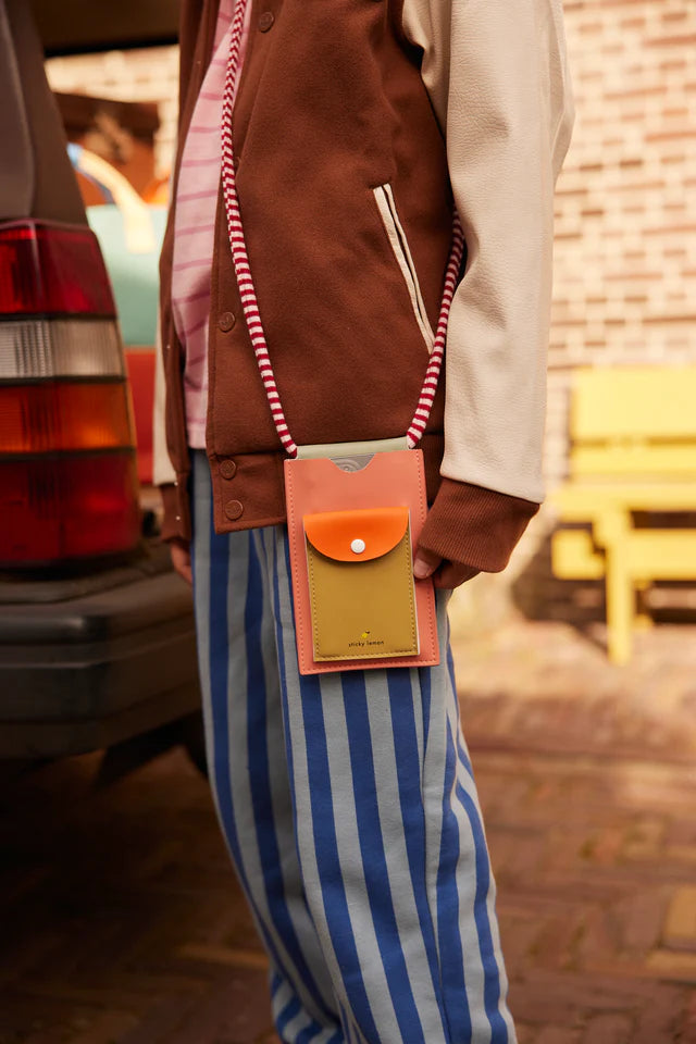 Sticky Lemon Taske Telefon Coral Pink Rød Grøn