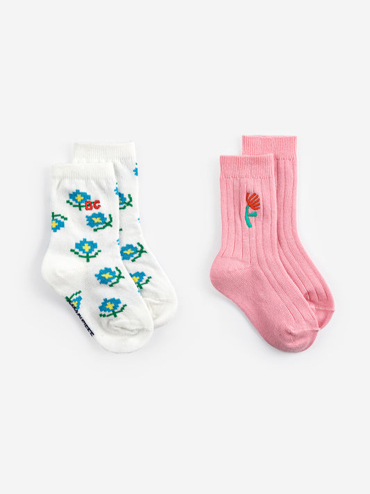 Bobo Choses Strømper Blomster 2 Pack