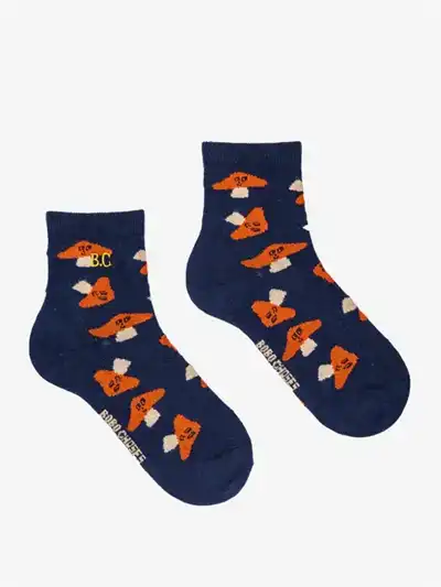Bobo Choses Mr. Mushroom Short Socks Midnight Blue