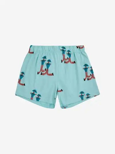 Bobo Choses Dancing Giants All Over Shorts Light Blue
