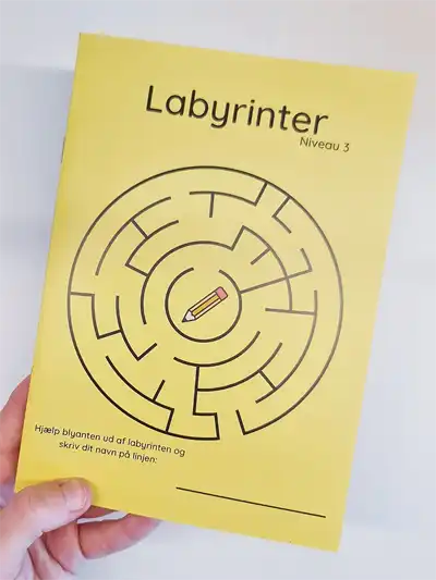 Farverige Dage Opgavehæfte Labyrinter