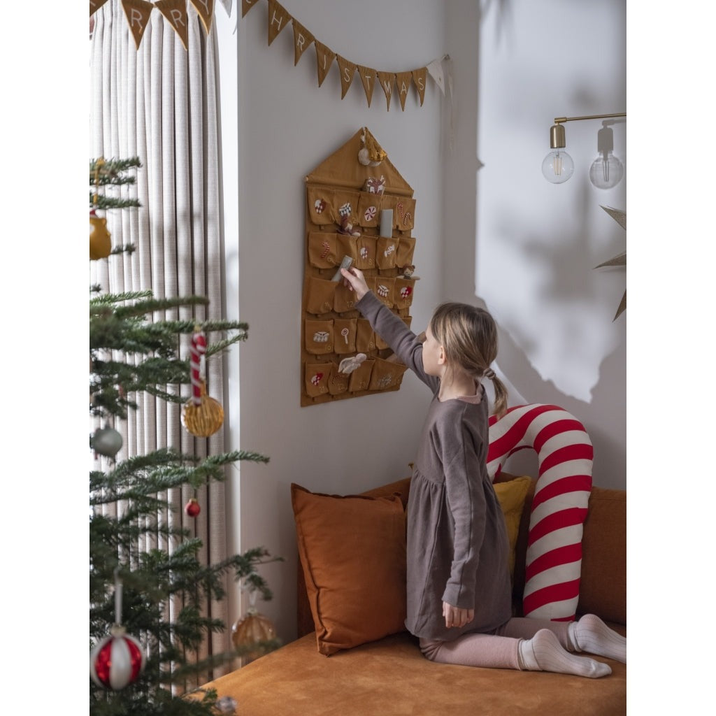 Fabelab Wall Calendar Nostalgia Embroidery Ochre