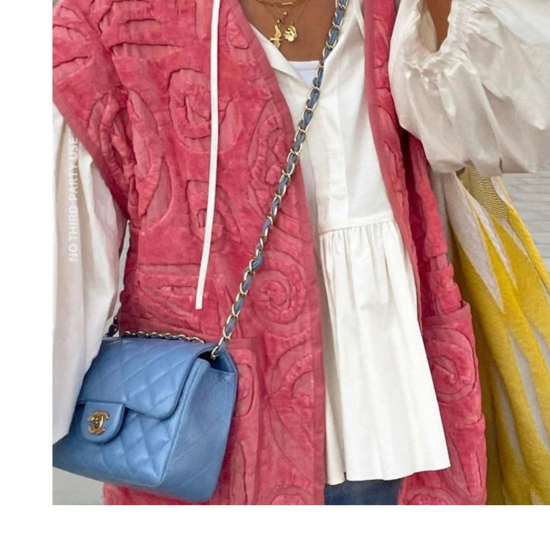 Sissel Edelbo Vest Vida Pink Blanket Wear Onesize