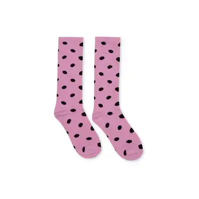 A Monday Kikki Socks Mini Dot Print Mauve Mist