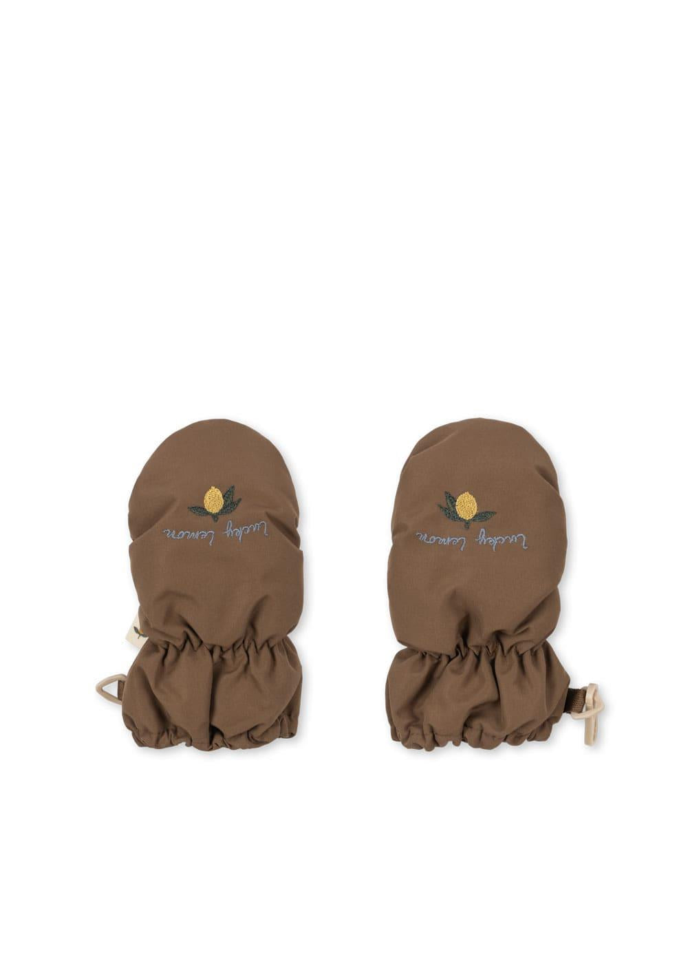 Konges Sløjd Nohr Snow Baby Mittens Walnut