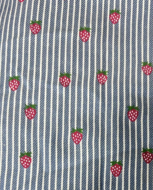 Okker-Gokker Milkboy Kjole Blue Stripes Strawberry