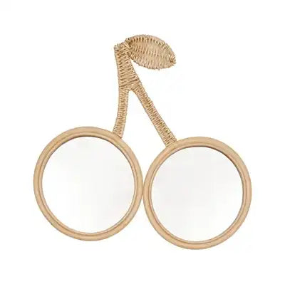 OYOY Cherry Rattan Wall Mirror
