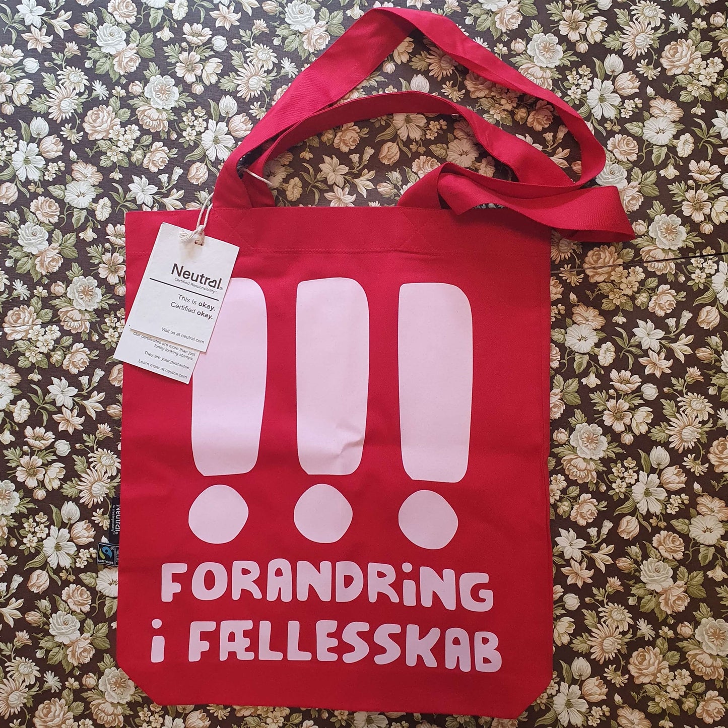 Settlementet Totebag FÆLLESSKAB Fairtrade Øko Bomuld