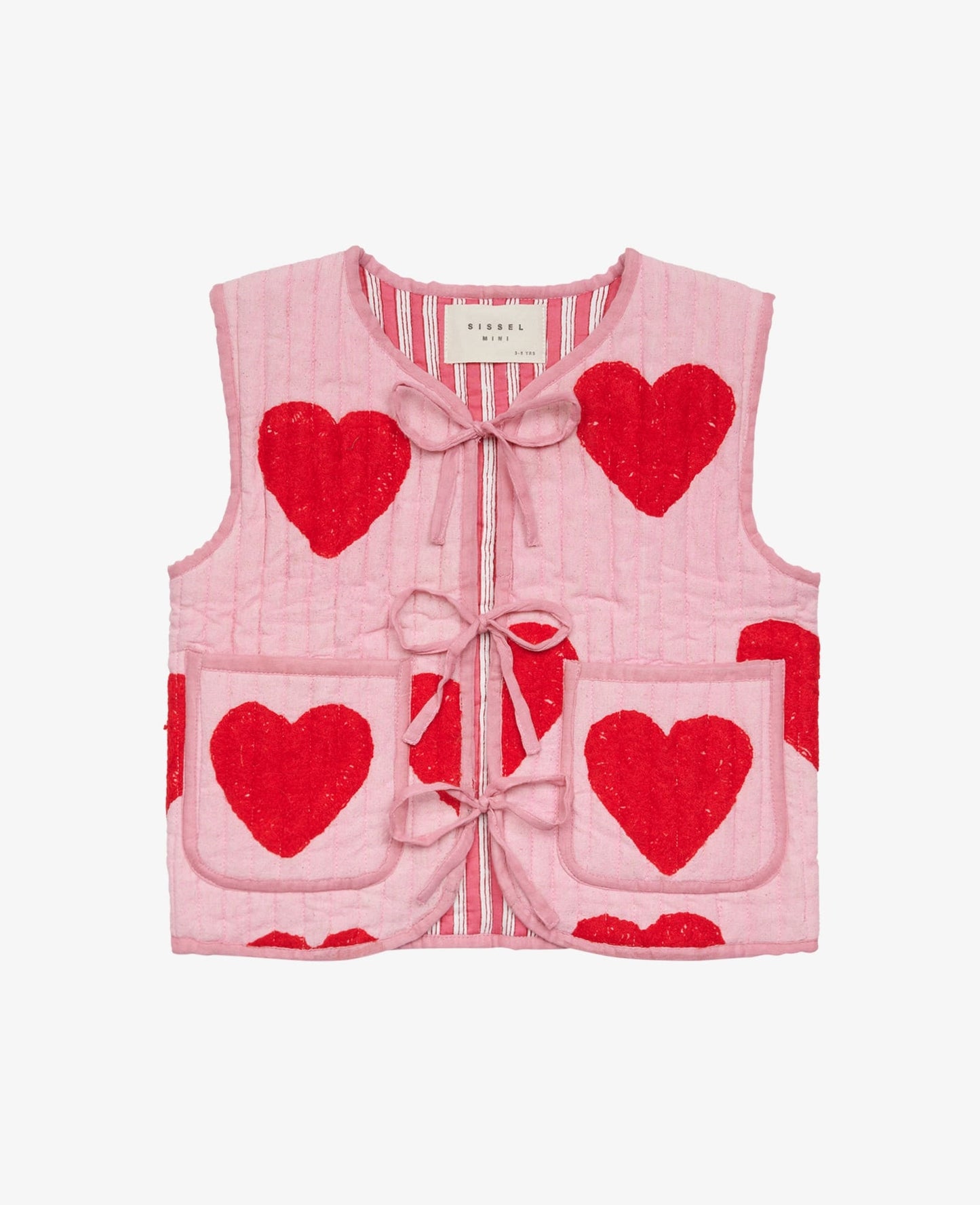 Sissel Mini Vest Honey Quilted Suzani Red Heart