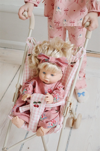 Konges Sløjd Doll Stroller Powder Pink Check