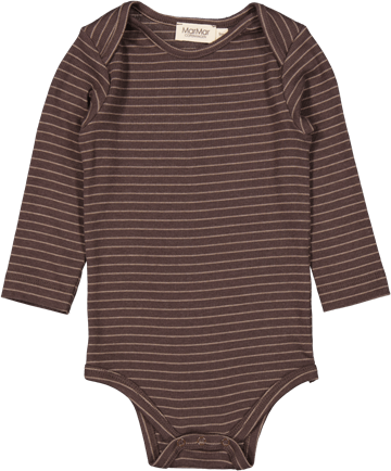 MarMar Modal Fine Rib Body LS Nori Green Stripe